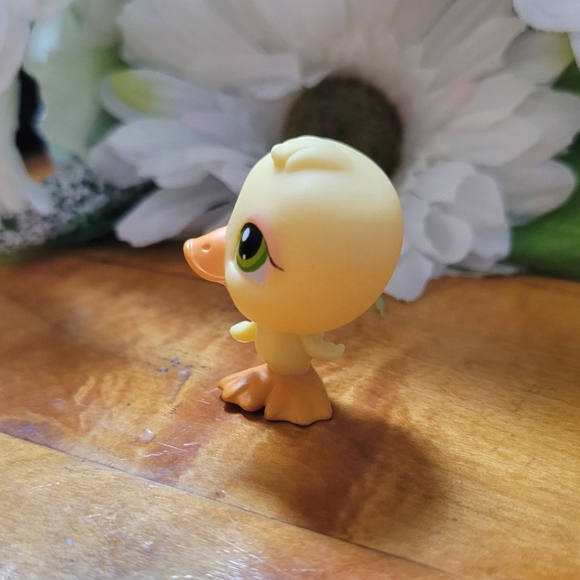 Littlest Pet Shop LPS #51 Duck Yellow Duckling Green Eyes Bird 2005 - Picture 5 of 11